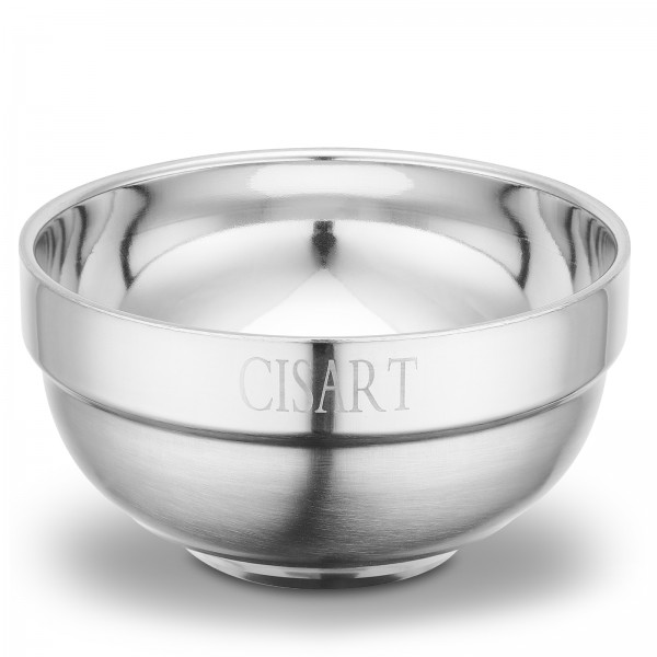 Cisart 1 Pack Stainless Steel Bowl, Round Metal Bowls with Suitable Size for Kitchen and Daily Use, Unbreakable High-quality Container Suitable for Salad, Soup, Dishes Serving, Safe & Easy Clean