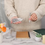 Cisart 10 Pack Retractable Click Pens, Office Pens for Smooth Writing, One-Handed Click White Retractable Pen with Quick-Drying Black Ink and Comfortable Grip for Office, Work & Home Supplies